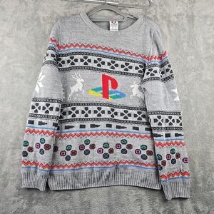 Numskull Official Playstation Console Christmas Jumper Ugly Sweater Mens Large